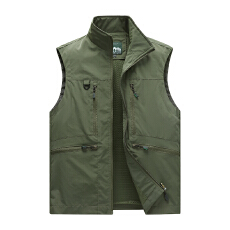 批发马甲男2025年新款秋季纯色户外坎肩背心时尚工装钓鱼摄影潮流外套