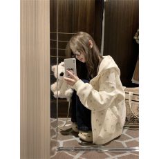 批发女童百搭薄款连帽外套韩版<b class='q'>休闲</b>蝴蝶印开衫上衣春秋季洋气宽松长袖