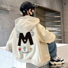 批发<b class='q'>男童</b><b class='q'>开衫</b><b class='q'>拉链</b>连帽外套加绒秋冬款2025新款中大儿童棒球服秋季上衣