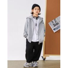 批发<b class='q'>男童</b><b class='q'>开衫</b><b class='q'>拉链</b>连帽外套加绒秋冬款2025新款中大儿童棒球服秋季上衣