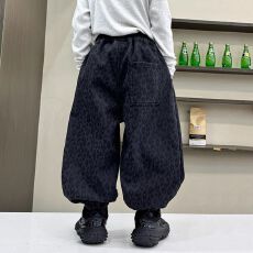 批发儿童加绒裤子男童<b class='q'>女</b><b class='q'>童</b>冬装加绒加厚时尚豹纹洋气秋冬绒裤