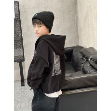 批发男童外套春装新款儿童春秋连帽拉链衫连帽男孩运动服春款上衣