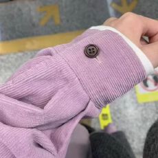 批发气质复古灯芯绒<b class='q'>衬衫</b>女法式叠穿内搭<b class='q'>衬衣</b>外套宽松休闲遮肉长袖上衣