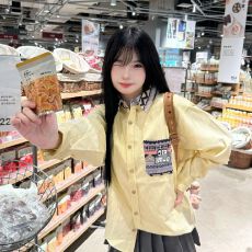 批发【原版棉质色织布 直播品质】潮牌民族风条纹长袖衬衫百搭衬衣