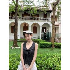 批发减龄感娃娃领多扣<b class='q'>西装</b>马甲显瘦无袖背心上衣