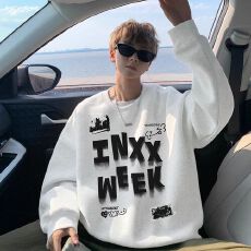 批发【重磅320克】美式长袖<b class='q'>t</b><b class='q'>恤</b>男秋季宽松大码卫衣内搭上衣<b class='q'>男生</b>打底衫