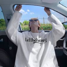 批发【重磅320克】美式长袖t恤男士秋季宽松大码卫衣内搭上衣男打底衫