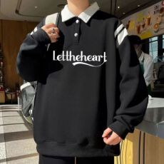 批发2-300斤长袖<b class='q'>t</b><b class='q'>恤</b>男春秋季外套青年潮牌Polo衫<b class='q'>大码</b>卫衣打底衫男上衣