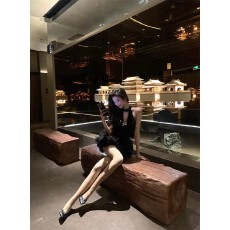 批发Barb Chill圣诞穿搭生日<b class='q'>连衣裙</b>女冬内搭亮片<b class='q'>蓬蓬</b>裙演唱会新年战袍