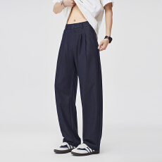 批发天丝牛仔料2025夏季新款防晒直筒裤轻薄潮流百搭休闲长裤子CK