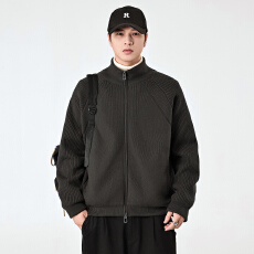 批发净版可二开90白鸭绒针织羽绒外套男<b class='q'>秋</b>冬新款户外保暖休闲男士5505