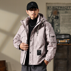 批发90白鸭绒羽绒服男立领冬季新款加厚保暖青少年时尚百搭短款外套潮