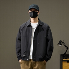 批发XSL早春2026新款设计户外穿痞帅外套男士春季新款百搭工装夹克男