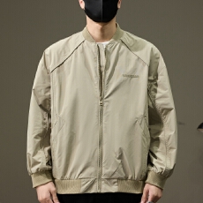 批发2025设计感<b class='q'>棒球</b>领服薄款飞行员夹克男士宽松休闲<b class='q'>外套</b>上衣服潮