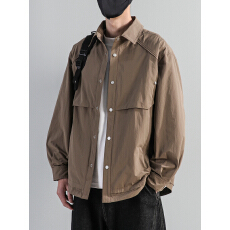 批发XSL 2026年春季新款夹克男士百搭简约潮流男装四季外套叠穿