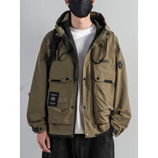 批发2026春季新款宽松休闲痞帅夹克百搭外套男女户外防风工装夹克男