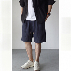 批发夏季新款休闲<b class='q'>裤</b>2026年男宽松直筒阔腿松弛风朦胧垂感短<b class='q'>裤</b>夏季薄款