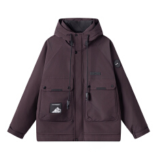 批发50%白鸭绒户外工装秋冬季男士防风防水保暖连帽羽绒服<b class='q'>潮</b>酷风-