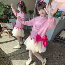 批发女童连衣裙春秋2025洋气新款小女孩时髦公主裙儿童<b class='q'>韩版</b>甜美裙子