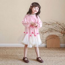 批发女童卫衣长袖连衣<b class='q'>裙</b>2026春秋新款<b class='q'>儿童</b>休闲童装时髦小女孩洋气秋装