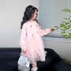 批发<b class='q'>女</b><b class='q'>童</b>连衣裙2026秋季新款儿童裙子春装洋气网纱<b class='q'>卫衣</b>裙小女孩公主裙