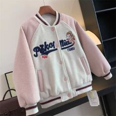 批发女童时尚棒球服<b class='q'>春</b>秋2026新款中大童洋气休闲女孩开衫夹克外套上衣