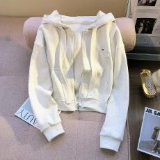 批发女童外套春秋装2025新款儿童连帽拉链衫百搭<b class='q'>韩版</b>休闲卫衣短款洋气