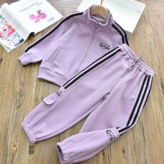 批发女童<b class='q'>拼</b>色套<b class='q'>装</b>春秋2026新款韩版休闲宽松拉链<b class='q'>上衣</b><b class='q'>裤</b>子运动<b class='q'>装</b>两件套