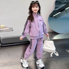批发女童<b class='q'>套</b><b class='q'>装</b>2026新款春秋季中大童洋气时髦休闲卫衣外套束脚<b class='q'>裤</b>两件套