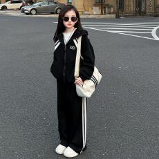 批发<b class='q'>女</b>童<b class='q'>套</b>装<b class='q'>2025</b>春秋装新款韩版洋气运动上衣<b class='q'>女</b>大童宽松休闲裤两件套