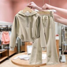 批发女童卫衣套装春秋款2026新款洋气<b class='q'>儿童</b>女孩早春运动服大童韩系穿搭