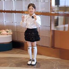 批发女童秋季裙子套装2025新款女孩洋气长袖卡通<b class='q'>衬衫</b><b class='q'>儿童</b>半身裙两件套