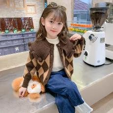 批发<b class='q'>女童</b>毛<b class='q'>衣</b>秋季儿童针织衫开衫上衣2025新款中大童秋装休闲外套秋款