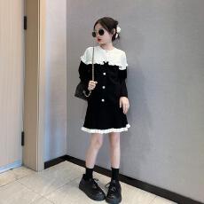 批发女童小香风针织套装<b class='q'>连衣裙</b>2025新款<b class='q'>儿童</b>洋气裙子女大童秋季公主裙
