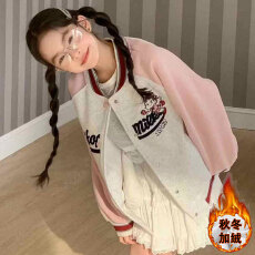 批发女童棒球服学院风2025冬装新款<b class='q'>儿童</b>外套秋冬女大童休闲夹克上衣潮