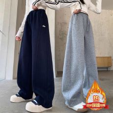 批发女童运动<b class='q'>裤</b>子秋冬加绒2025秋季新款小女孩洋气时髦百搭<b class='q'>儿童</b>休闲<b class='q'>裤</b>