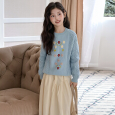 批发女童毛衣秋冬款儿童毛衣打底2025新款大童毛衣冬季加厚保暖洋气