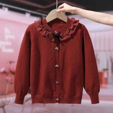 批发女童毛衣<b class='q'>开衫</b>秋冬装2026新款儿童百<b class='q'>搭</b><b class='q'>长袖</b>针织衫洋气小香风外套潮