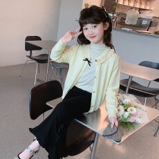 批发女童外套2026新款冬款儿童洋气时髦开衫秋装女孩网红冬保暖上衣潮