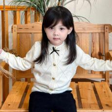 批发女童小香风毛衣开衫秋冬2026新款儿童加厚针织线衫女孩毛线衣洋气