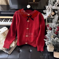 批发女童针织开衫秋装2026新款小女孩百搭上衣洋气儿童小香风毛衣外套