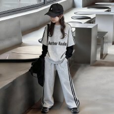 批发<b class='q'>女</b><b class='q'>童</b>套装秋装2026新款时髦儿<b class='q'>童装</b>洋气女大童假两件<b class='q'>衬衫</b>卫衣运动服