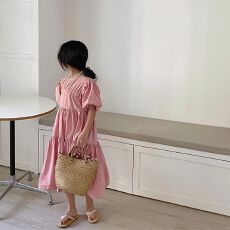 批发<b class='q'>女童</b>连<b class='q'>衣裙</b>2026夏季儿童公主裙子高级感法式海边度假甜美<b class='q'>蓬蓬裙</b>