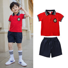 批发中大童<b class='q'>套装</b>2026新款夏季学院风<b class='q'>男</b><b class='q'>童</b><b class='q'>短</b>袖<b class='q'>上衣</b>短裤小学生两件套服装