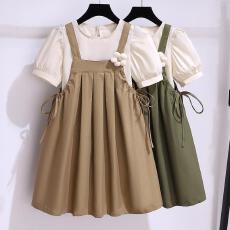 批发<b class='q'>女</b><b class='q'>童</b>连衣裙夏装2026新款时髦背带裙甜美女孩儿童夏季<b class='q'>套装</b>裙子大童