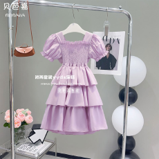 批发<b class='q'>女童</b>连<b class='q'>衣裙</b>夏装2026洋气儿童裙子夏季小女孩露背蝴蝶结公主裙童装