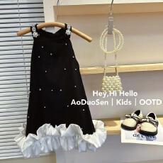 批发<b class='q'>女</b><b class='q'>童</b>挂脖连衣裙2026新款夏季<b class='q'>百搭</b>长裙洋气小女孩无袖吊带公主裙潮