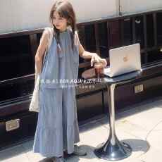 批发<b class='q'>女</b><b class='q'>童</b>夏季背心套装2026新款儿童夏装中大童女孩洋气阔腿裤两件套潮