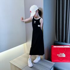 女童背心连衣裙2026夏季新款儿童法式公主裙大童时髦洋气显瘦长裙