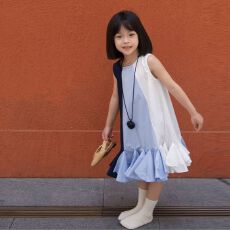 批发女童连衣裙夏季女宝宝公主裙夏款背心裙小女孩洋气夏装<b class='q'>衣服</b>沙滩裙